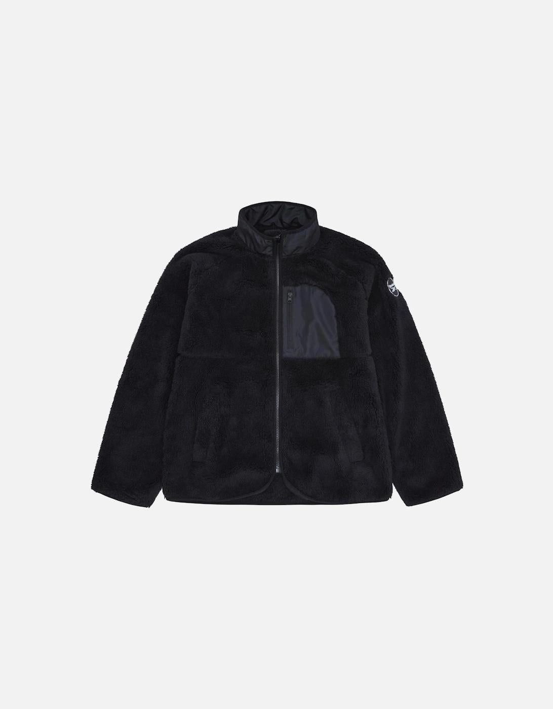 Reebok Ladies Double Monkey Fleece Jacket Black