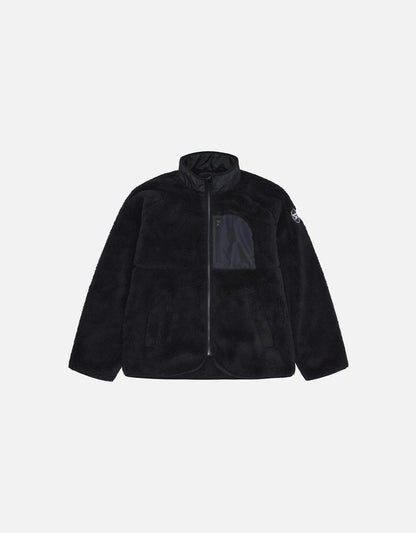 Reebok Ladies Double Monkey Fleece Jacket Black