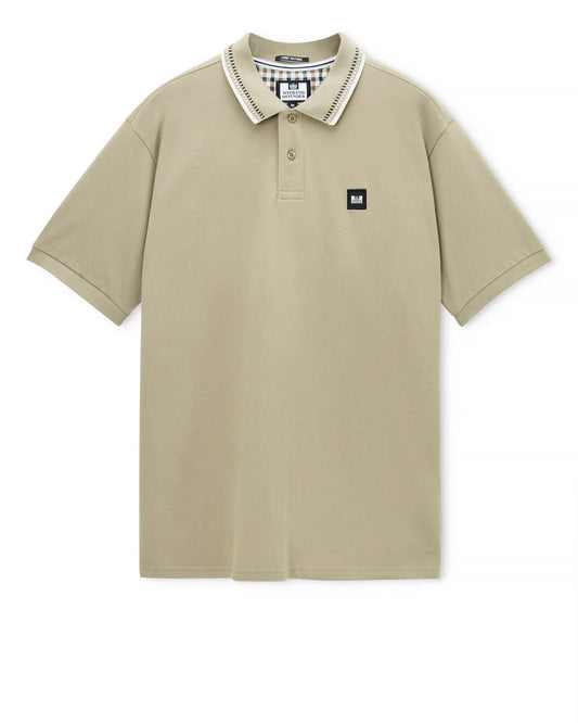 Weekend Offender Rockhampton Dashed Tipped Polo Rock