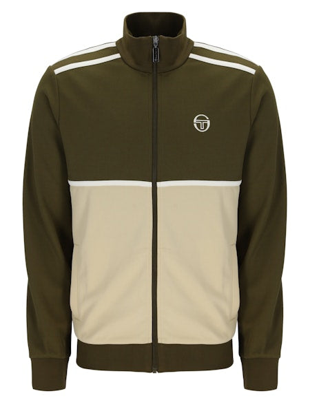 Sergio Tacchini Locchi Track Top Dark Olive/Mojave Desert/Gardenia