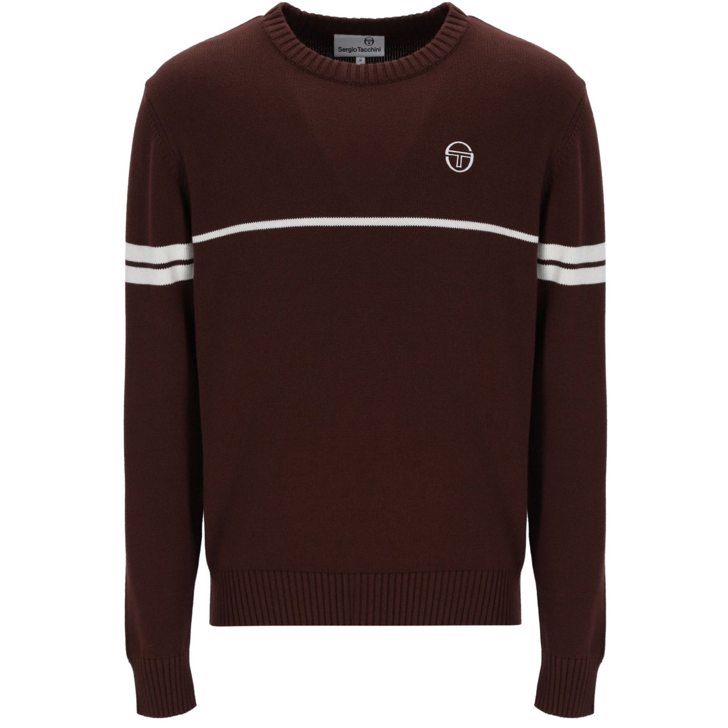 Sergio Tacchini Orion Knitted Jumper Bitter Chocolate/Gardenia
