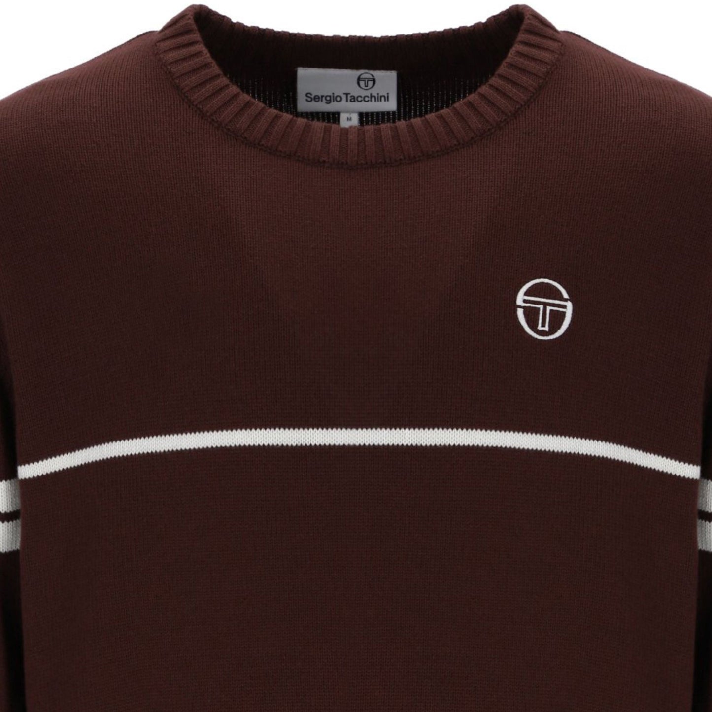 Sergio Tacchini Orion Knitted Jumper Bitter Chocolate/Gardenia