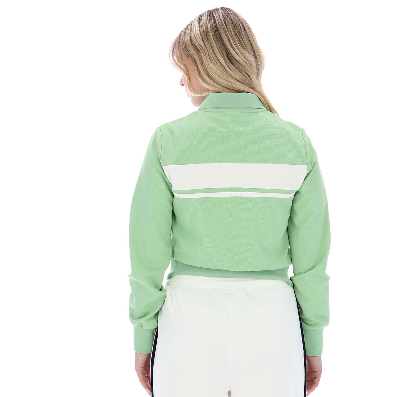 Sergio Tacchini Ladies Miss Masters Track Top Quiet Green/Gardenia