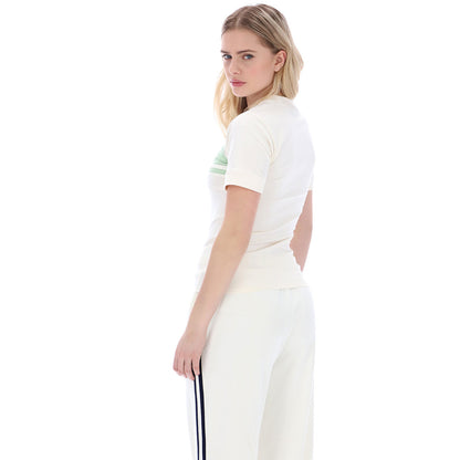 Sergio Tacchini Ladies Miss Masters T-Shirt Gardenia/Quiet Green