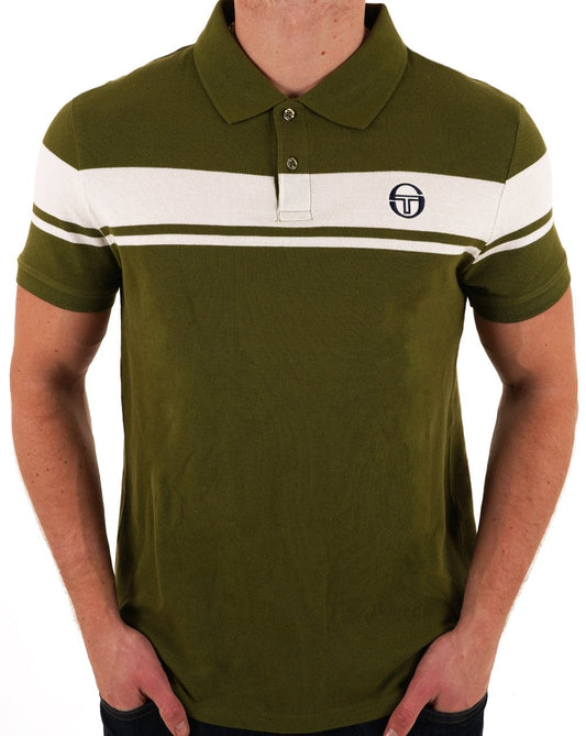 Sergio Tacchini Young Line Polo Shirt Sphagnum/Gardenia
