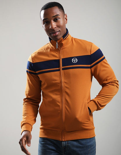 Sergio Tacchini Damarindo Track Top Pumpkin Spice/Maritime Blue