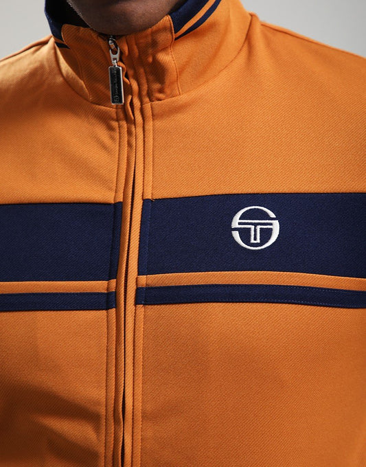 Sergio Tacchini Damarindo Track Top Pumpkin Spice/Maritime Blue