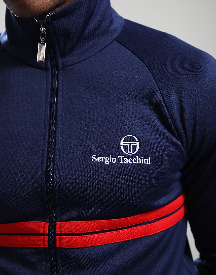 Sergio Tacchini New Dallas Track Top Maritime Blue/Adrenaline Rush