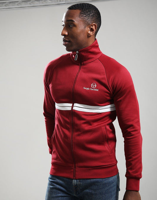 Sergio Tacchini New Dallas Track Top Rhubarb/Gardenia/Aruba Blue