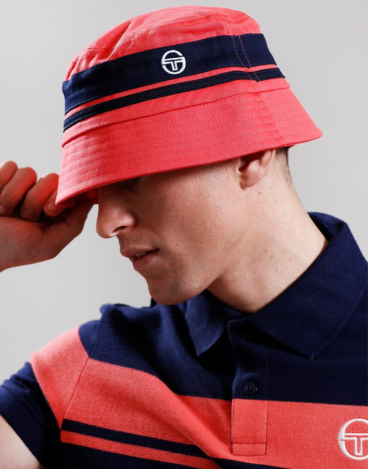 Sergio Tacchini Newsford Bucket Hat Dubarry/Maritime Blue