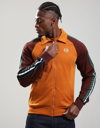 Sergio Tacchini Renshaw Track Top Pumpkin Spice/Bitter Chocolate