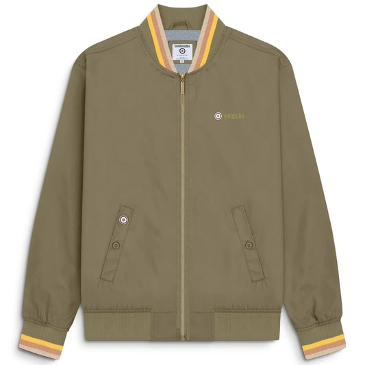 Lambretta Triple Tipped Monkey Jacket Khaki (Gold/Tobacco/Cream)