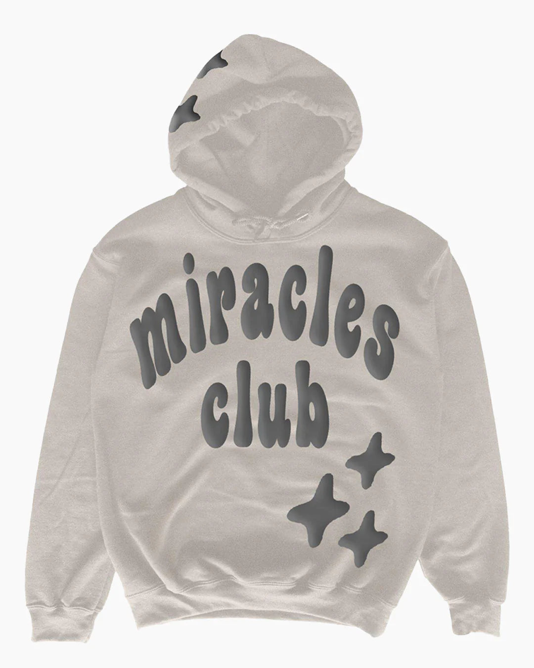 Miracles Puff Hoodie Stone