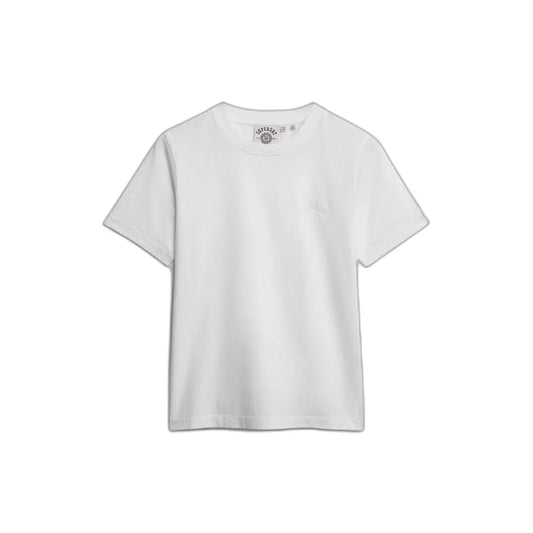 Superdry Ladies Essential Logo EMB T-Shirt Optic
