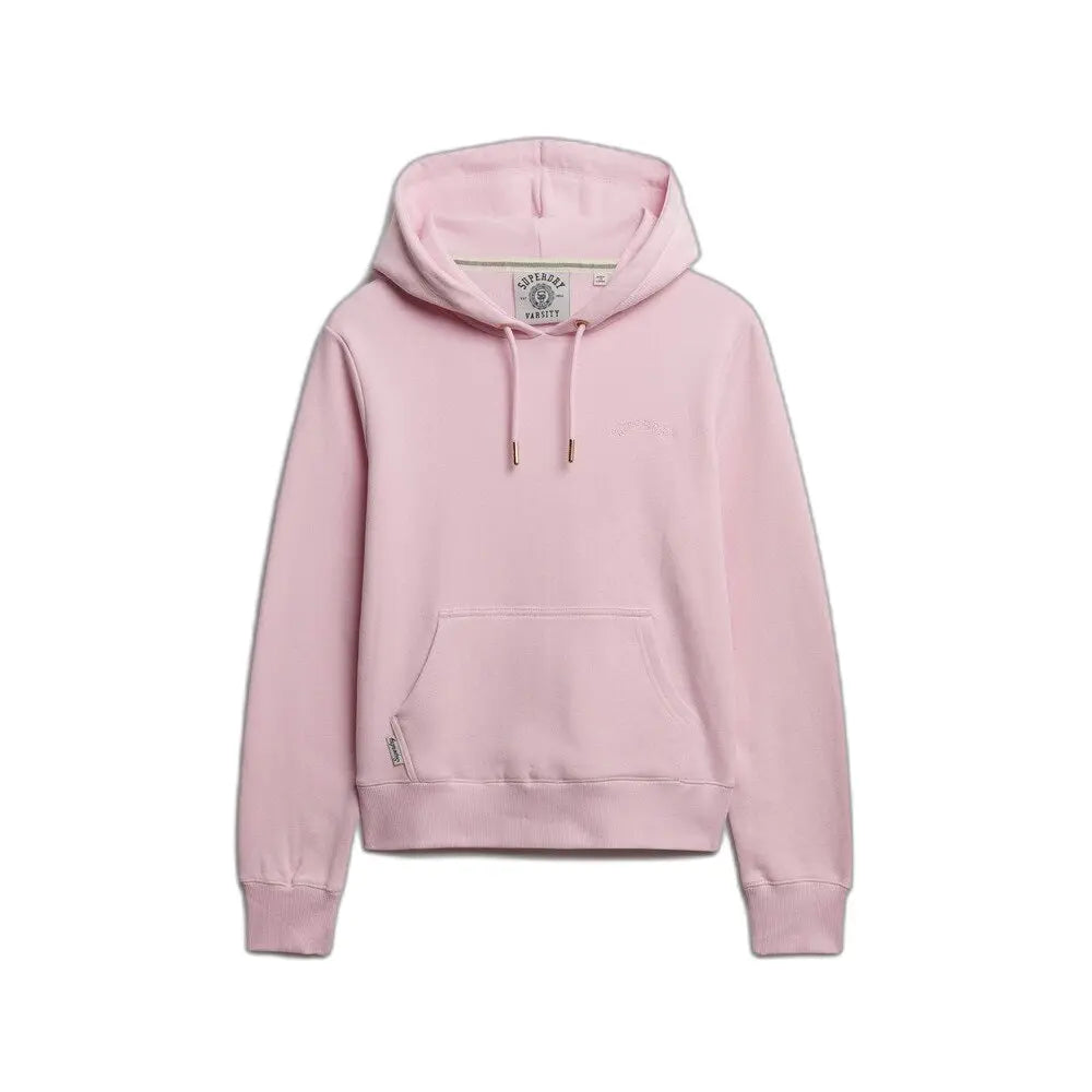 Superdry Ladies Essential Logo EMB Hood Pink Lady