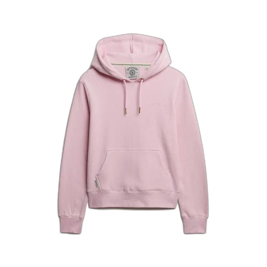 Superdry Ladies Essential Logo EMB Hood Pink Lady