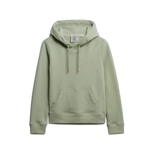 Superdry Ladies Essential Logo EMB Hood Dusty Sage