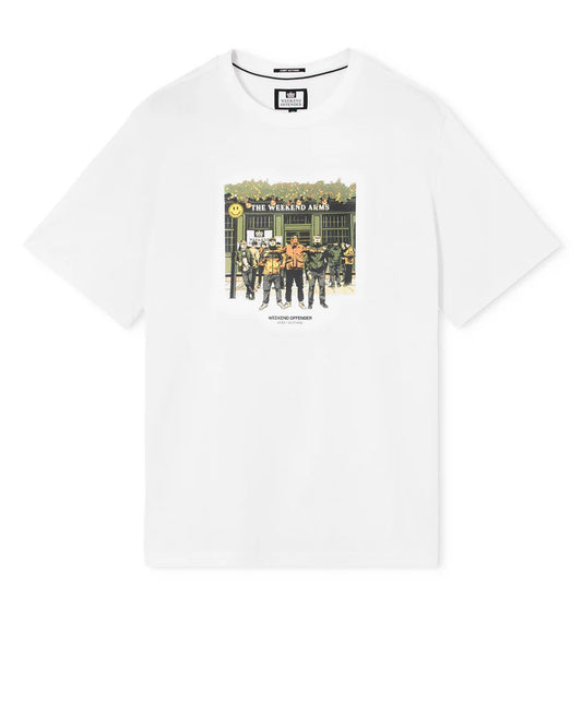Weekend Offender Taberna Graphic T-Shirt White
