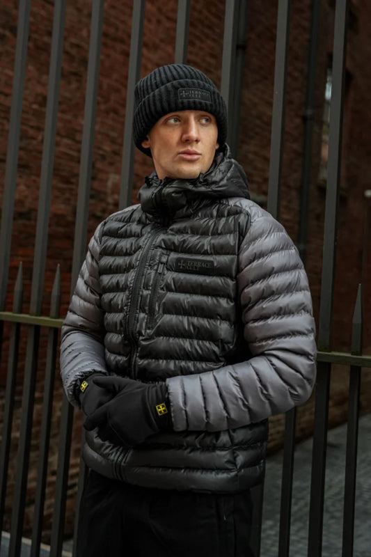 Terrace Cult Thermo Puffer Jacket Black/Dark Grey