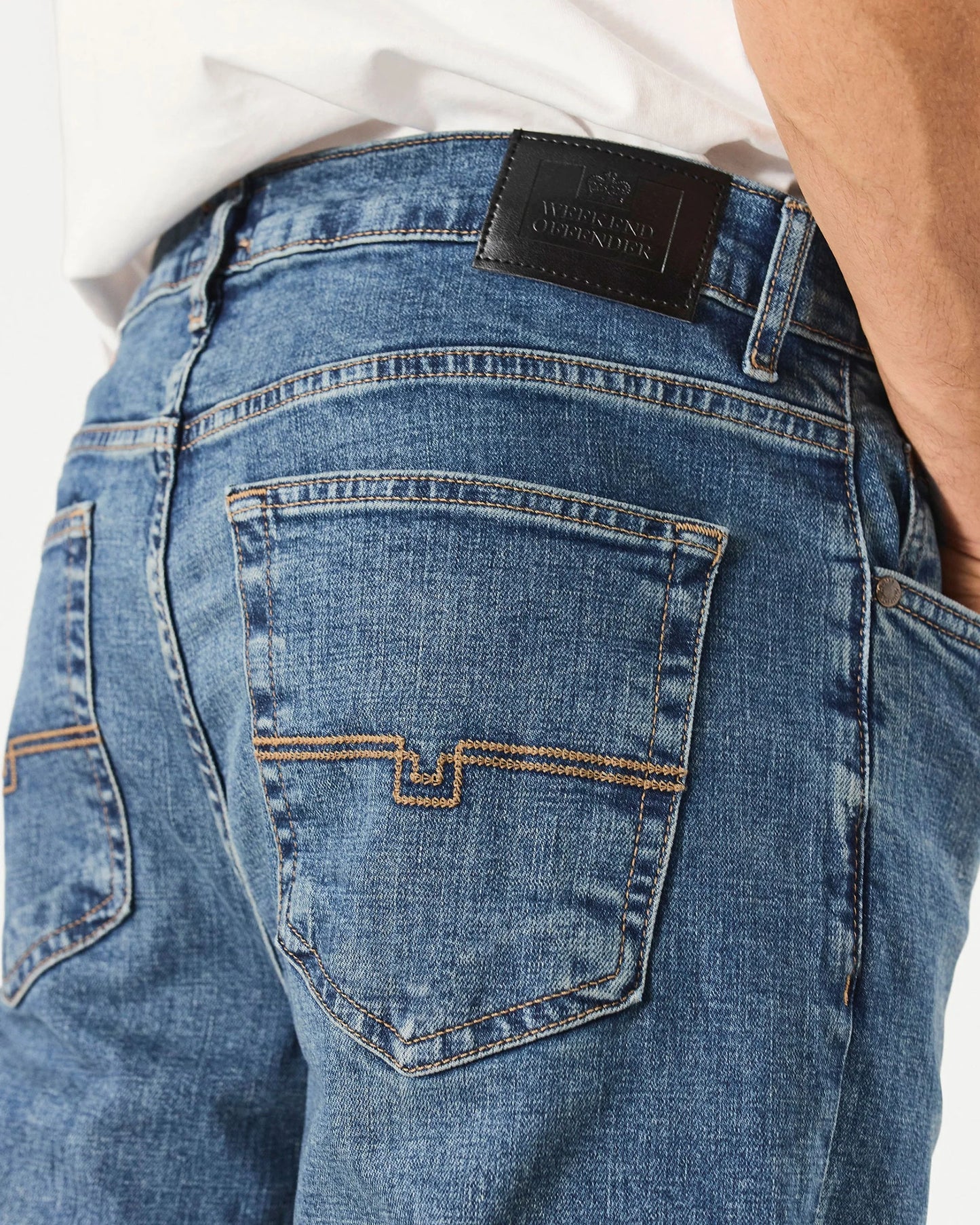 Weekend Offender Loose Fit Denim Jeans Washed Vintage