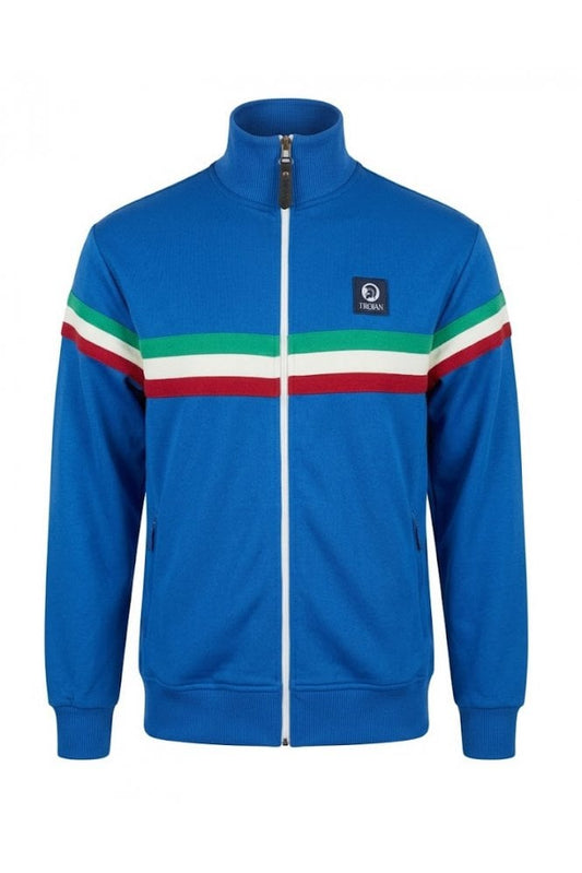 Trojan Retro Stripe Track Top Cobalt