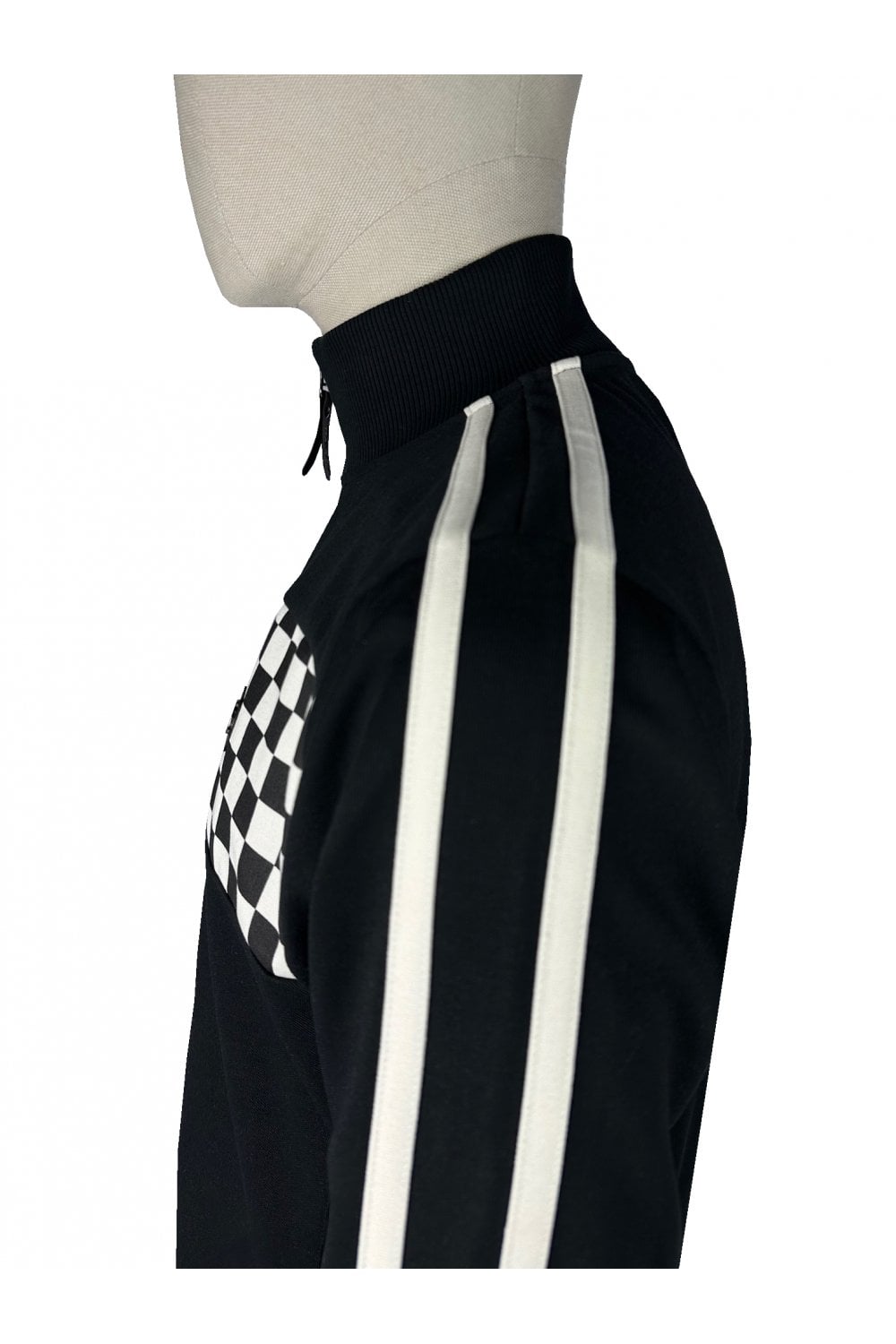 Trojan Chequerboard Track Top Black