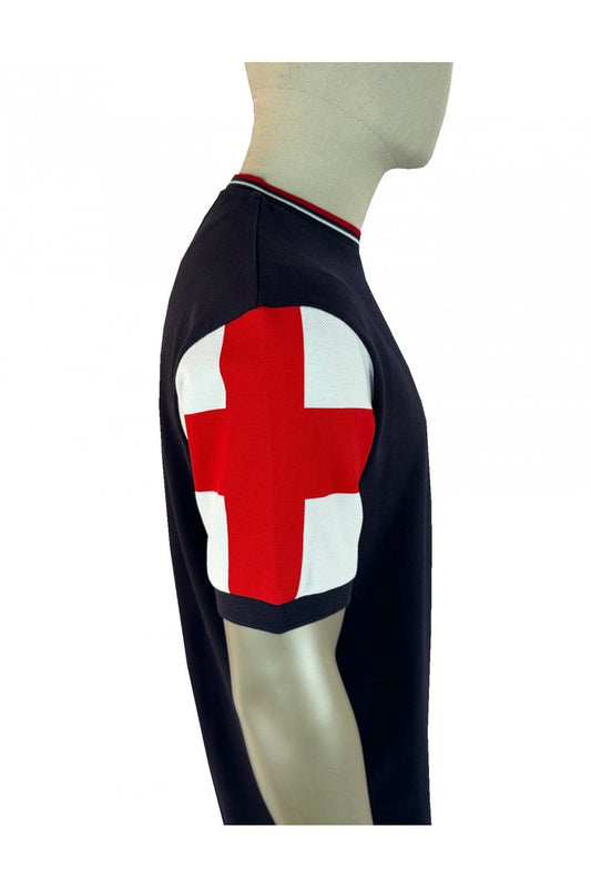 Trojan Flag Print Pique T-Shirt England