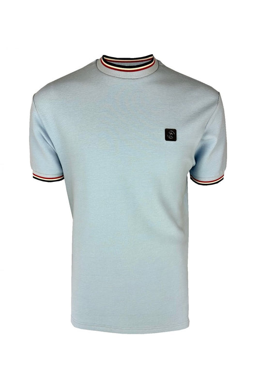 Trojan Ottoman Rib T-Shirt Powder
