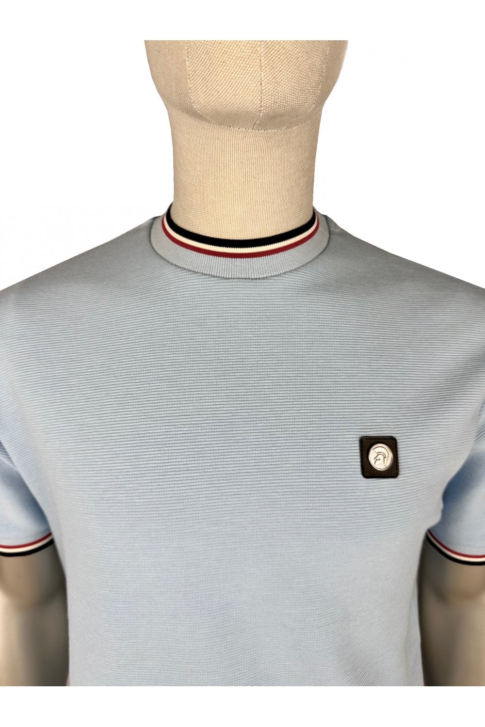 Trojan Ottoman Rib T-Shirt Powder