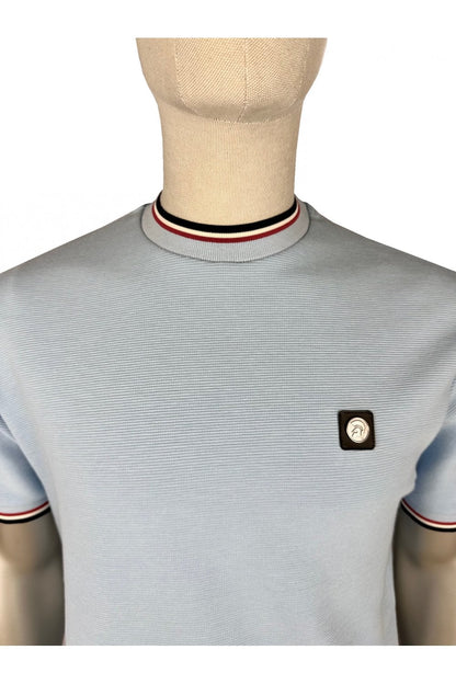Trojan Ottoman Rib T-Shirt Powder