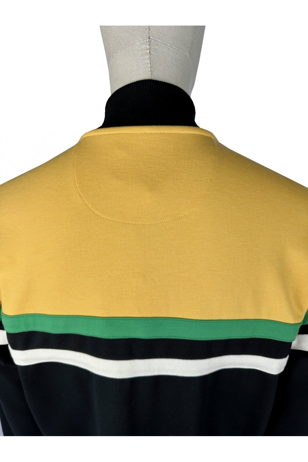 Trojan Panel Stripe Track Top Black