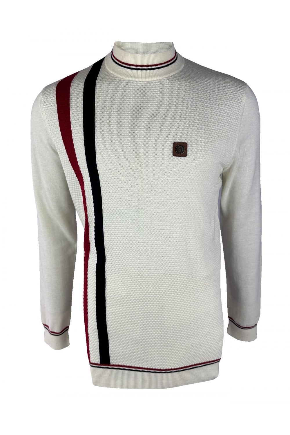 Trojan Knitted Crewneck Sweatshirt Ecru