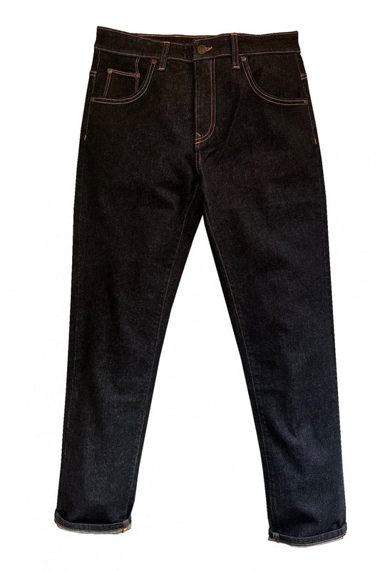 Trojan Signature Orange Stitch Zip Fly Jeans Rinse