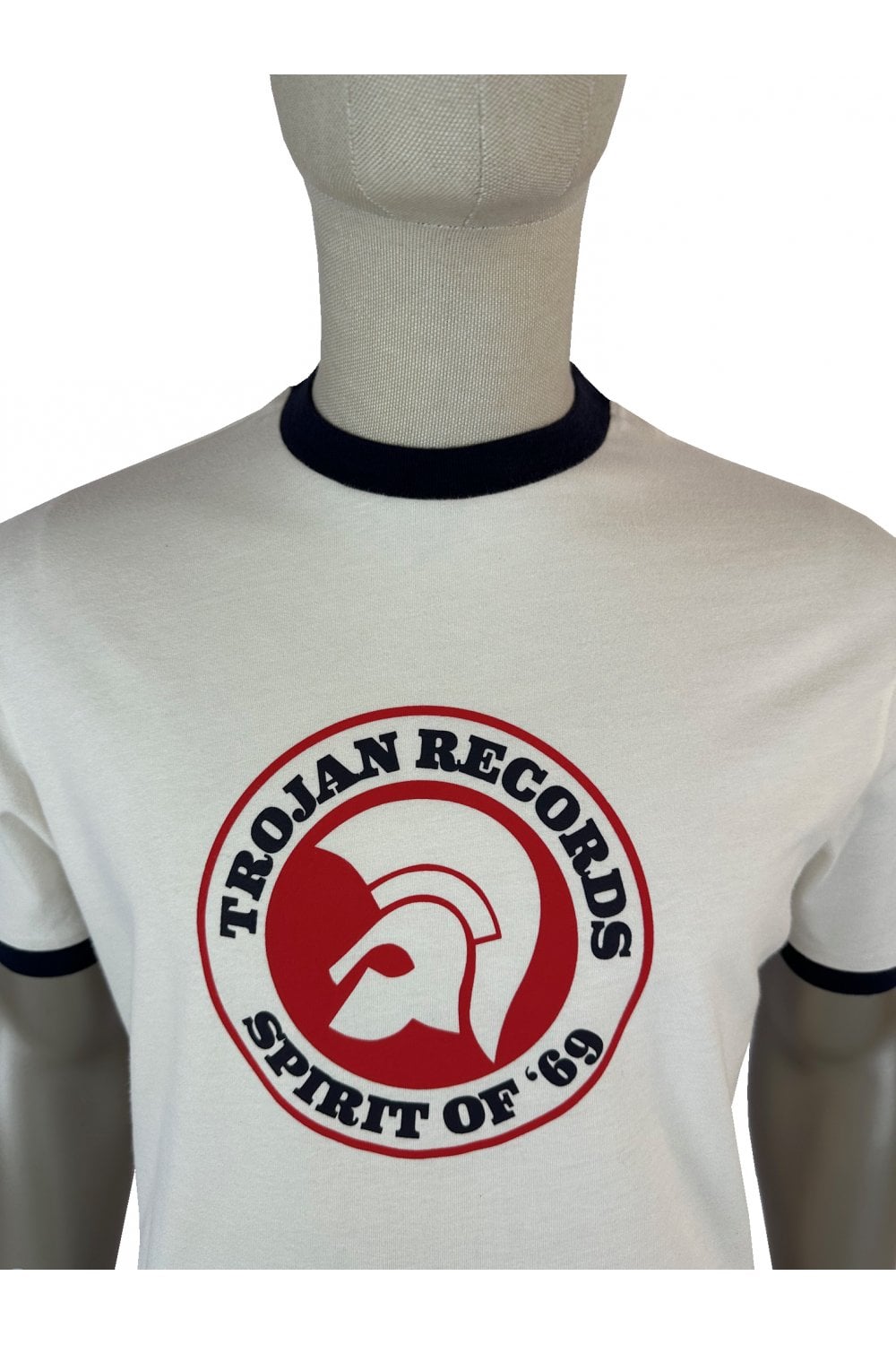 Trojan Spirit Of '69 Logo T-Shirt Ecru