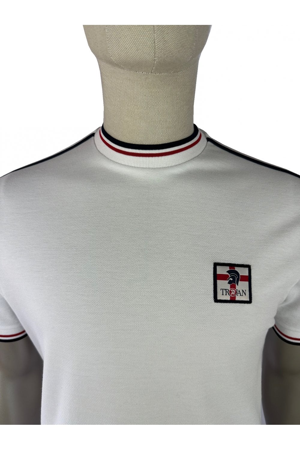 Trojan St George Bade Pique T-Shirt White