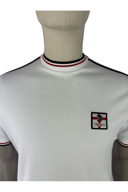 Trojan St George Bade Pique T-Shirt White
