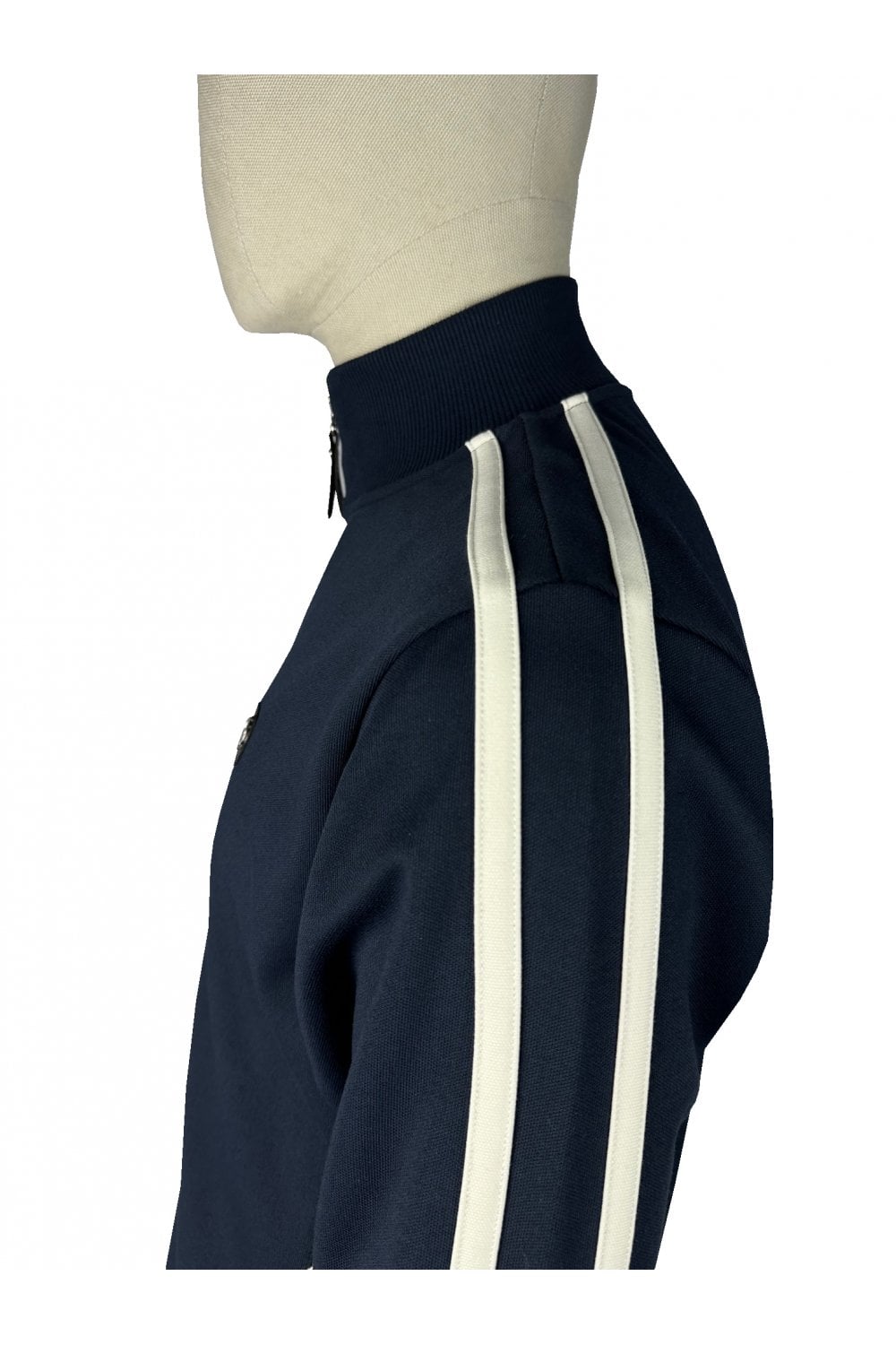 Trojan Twin-Stripe Contrast Zip Track Top Navy