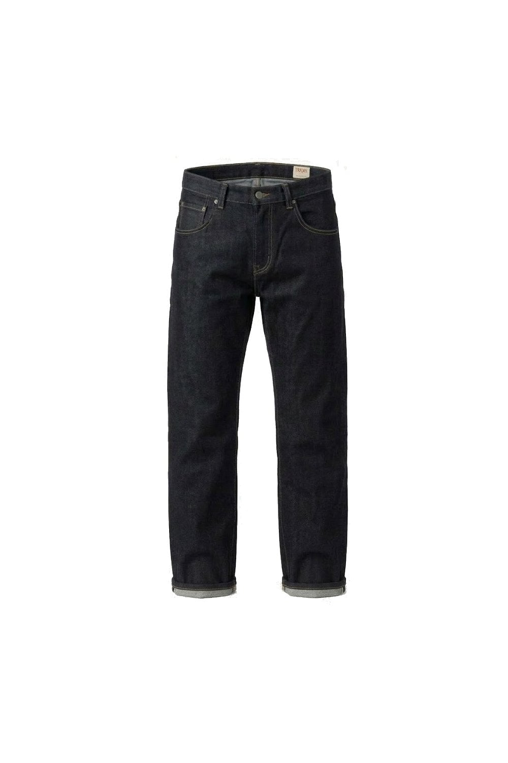 Trojan Zip Stretch Straight Leg Jeans Raw