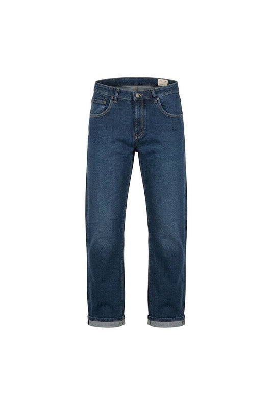 Trojan Zip Stretch Straight Leg Jeans Mid Wash