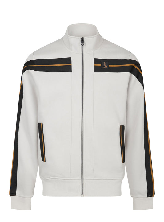 Luke 1977 Duke 1000 Zip Through Sweatshirt Ice Grey