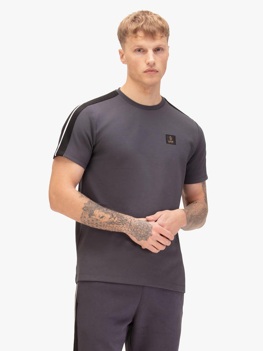 Luke 1977 Imperial 1000 Trim Tape T-Shirt Charcoal