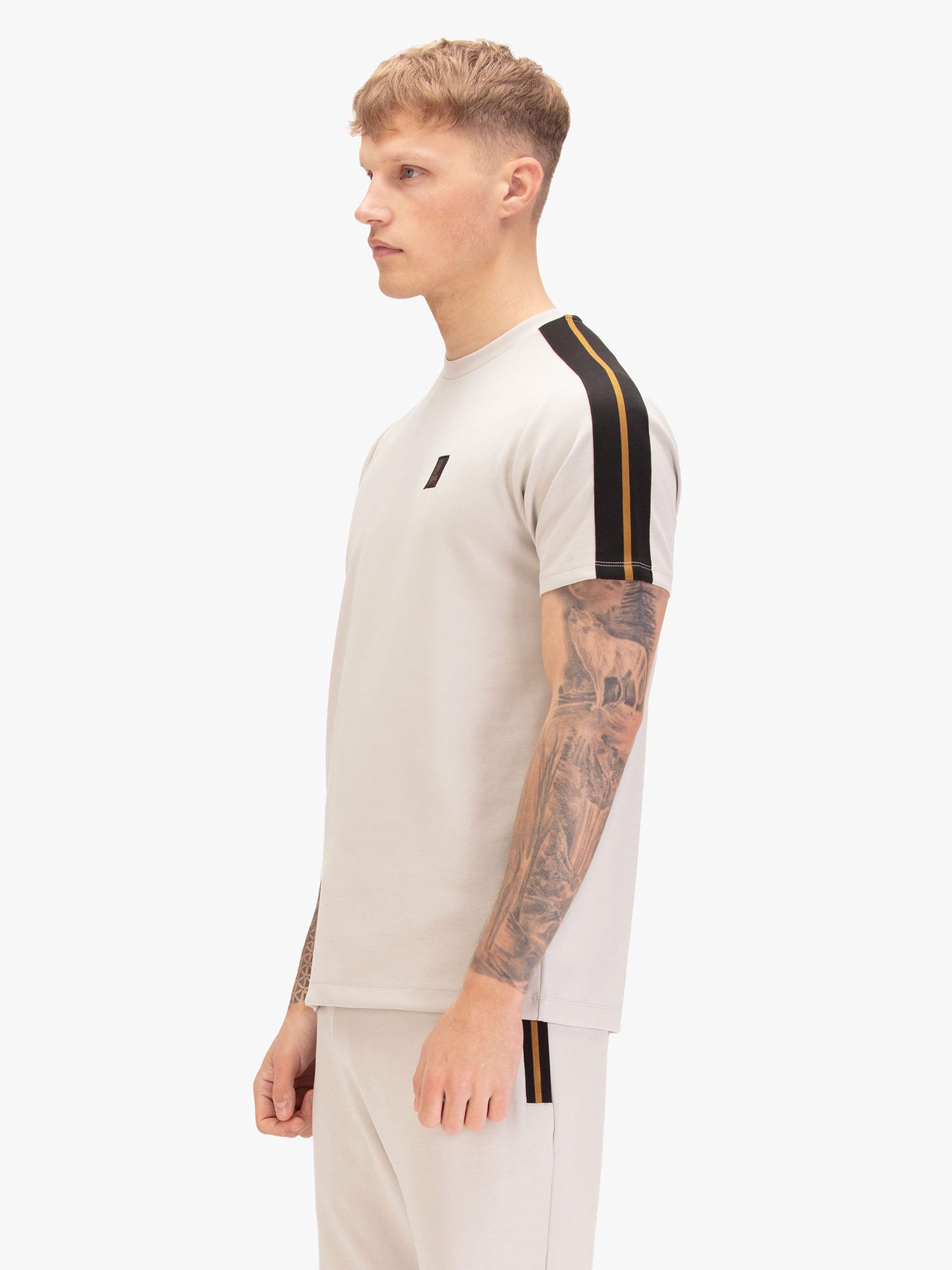 Luke 1977 Imperial 1000 Trim Tape T-Shirt Ice Grey