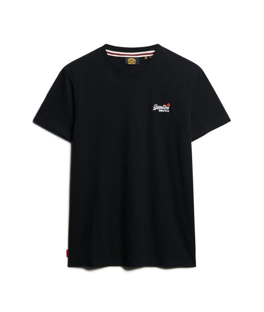 Superdry Essential Logo Embroidered T-Shirt Black/White