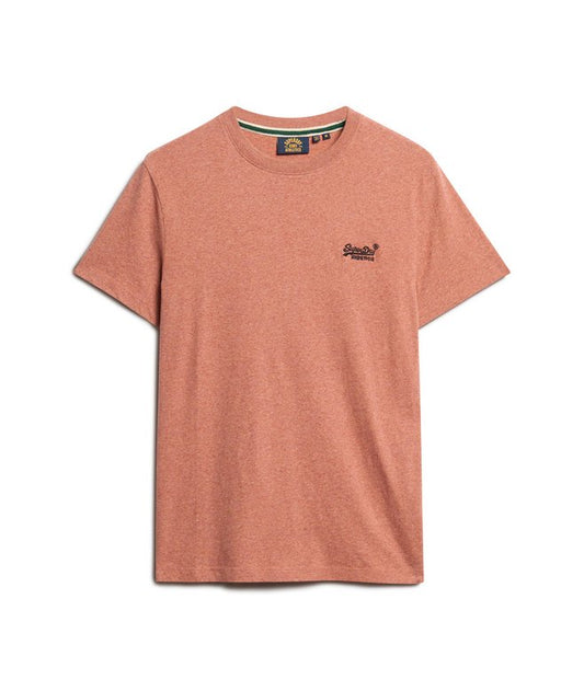 Superdry Essential Logo Embroidered T-Shirt Fired Orange Grit*
