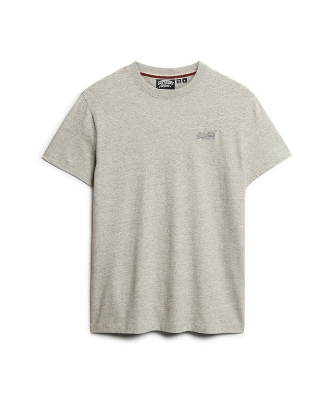 Superdry Essential Logo Embroidered T-Shirt Grey Fleck Marl*