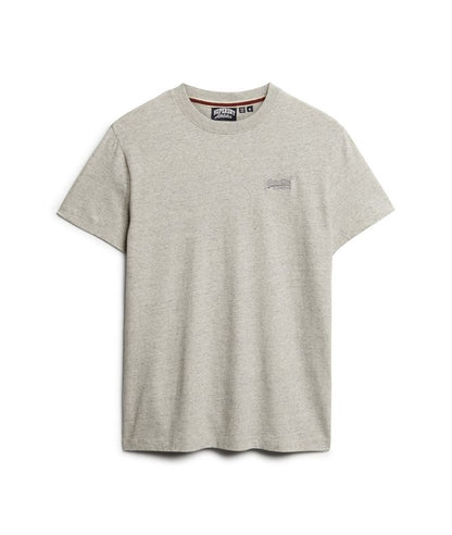 Superdry Essential Logo Embroidered T-Shirt Grey Fleck Marl*