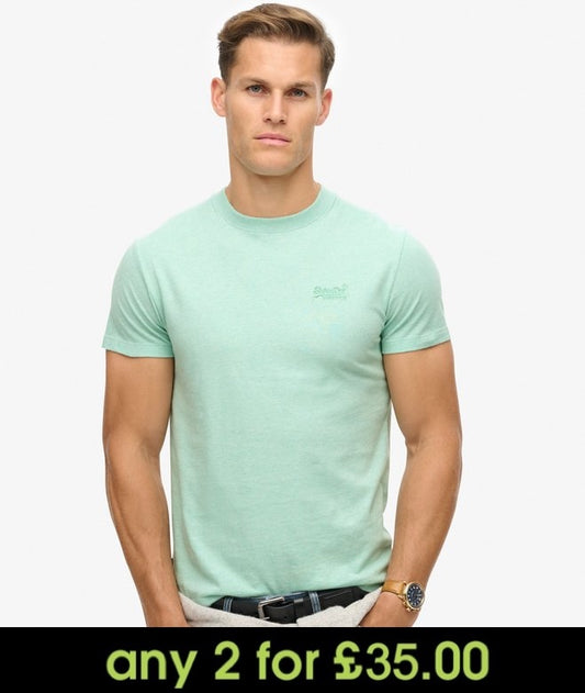 Superdry Essential Logo Embroidered T-Shirt Light Mint