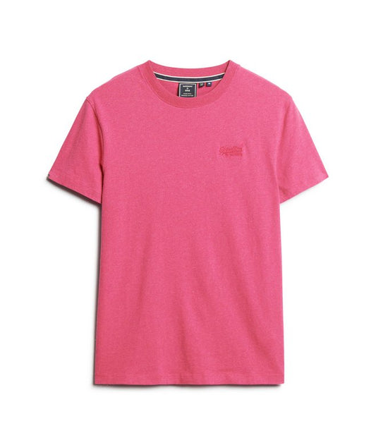 Superdry Essential Logo Embroidered T-Shirt Magenta Marl*