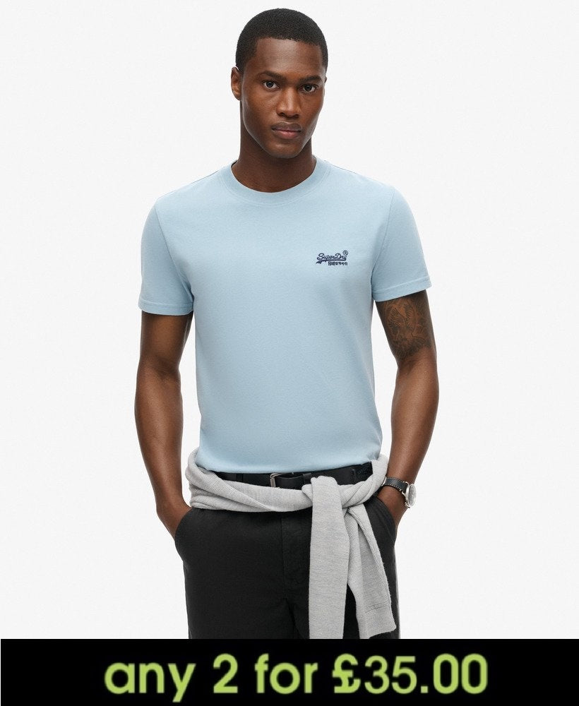 Superdry Essential Logo Embroidered T-Shirt China Blue
