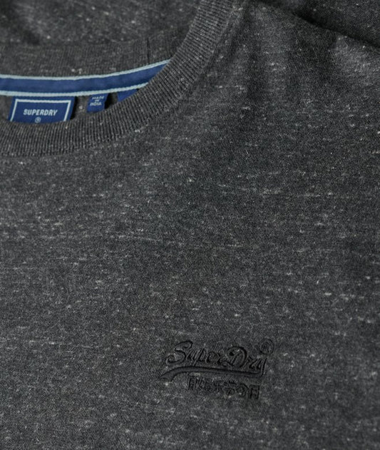Superdry Essential Logo Embroidered T-Shirt Charcoal Heather*